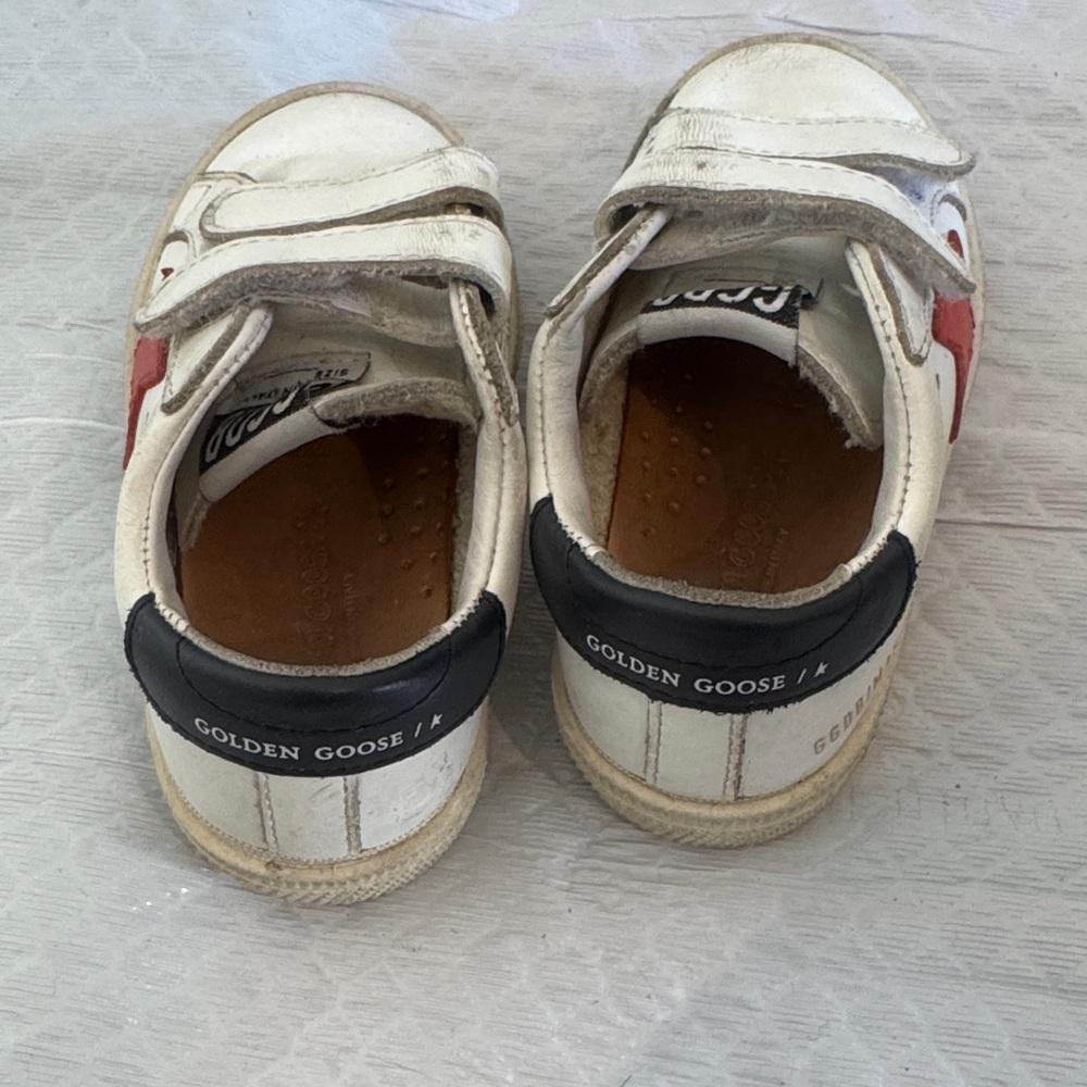 Golden Goose Kids Cream and Red Sneakers - Picture 4 of 6